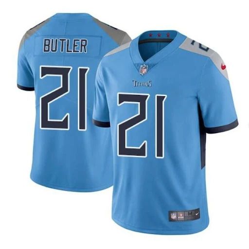 Men Tennessee Titans 21 Malcolm Butler Nike Light Blue Vapor Limited NFL Jersey